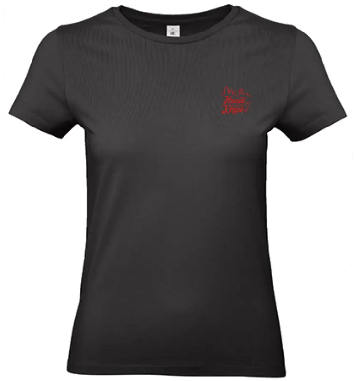 Kerwe Weinheim 2025 T-Shirt Damen, Druckfarbe Rot